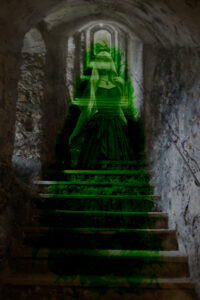 Photostitching The ghost on the stairway