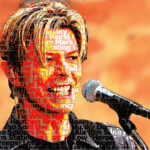 photo manipulation artwork - Bowie Word Art