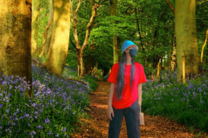 three examples of photo manipulation - the girl in the forest